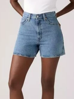 Cinch Mid Thigh Twisted Stone Shorts(Levis Cinch Mid Thigh Twisted Stone Shorts Women Fa25)