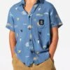 Grom Energy Short Sleeve Buttondown Shirt (Boys 2-7)(Rip Curl Grom Energy Short Sleeve Buttondown Shirt Boys 2 7 Sp25)