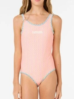 Island Revo One Piece Swimsuit (Girls 7-14)(Rip Curl Island Revo One Piece Swimsuit Girls 7 14 Sp25)