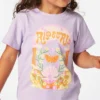 Rainbow Tropics Art T-Shirt (Girl 2-7)(Rip Curl Rainbow Tropics Art T Shirt Girl 2 7 Sp25)
