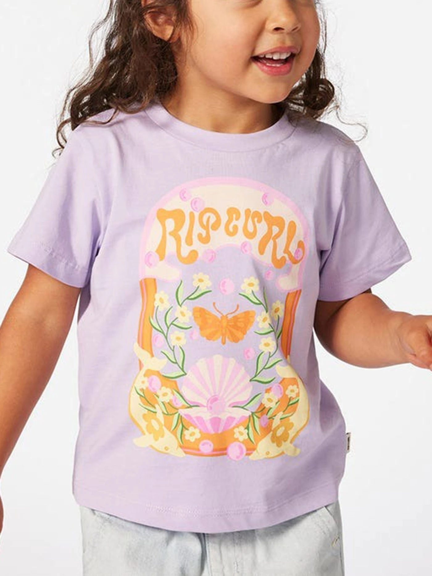 Rainbow Tropics Art T-Shirt (Girl 2-7)(Rip Curl Rainbow Tropics Art T Shirt Girl 2 7 Sp25) 1 Rainbow Tropics Art T-Shirt (Girl 2-7)(Rip Curl Rainbow Tropics Art T Shirt Girl 2 7 Sp25)