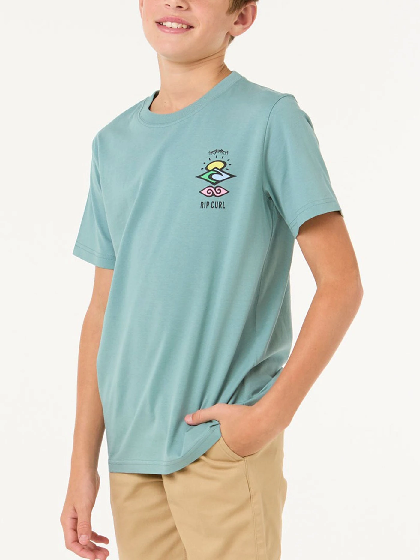 Search Icon T-Shirt (Boys 7-14)(Rip Curl Search Icon T Shirt Boys 7 14 Sp25) 2 Search Icon T-Shirt (Boys 7-14)(Rip Curl Search Icon T Shirt Boys 7 14 Sp25) - Image 2