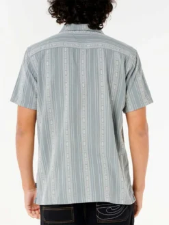 Raw Energy Stripe Short Sleeve Buttondown Shirt(Rip Curl Raw Energy Stripe Short Sleeve Buttondown Shirt Su25) -ThinkEmpire Shop 04YMSH 9755 2 5