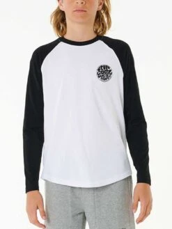 Wetti Icon Long Sleeve T-Shirt (Boys 7-14)(Rip Curl Wetti Icon Long Sleeve T Shirt Boys 7 14 Sp25)