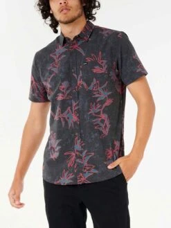 Heritage Floral Short Sleeve Buttondown Shirt(Rip Curl Heritage Floral Short Sleeve Buttondown Shirt Su25)