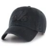 Clean Up Black On Black Montreal Expos Strapback Hat(47 Clean Up Black On Black Montreal Expos Strapback Hat Su25)
