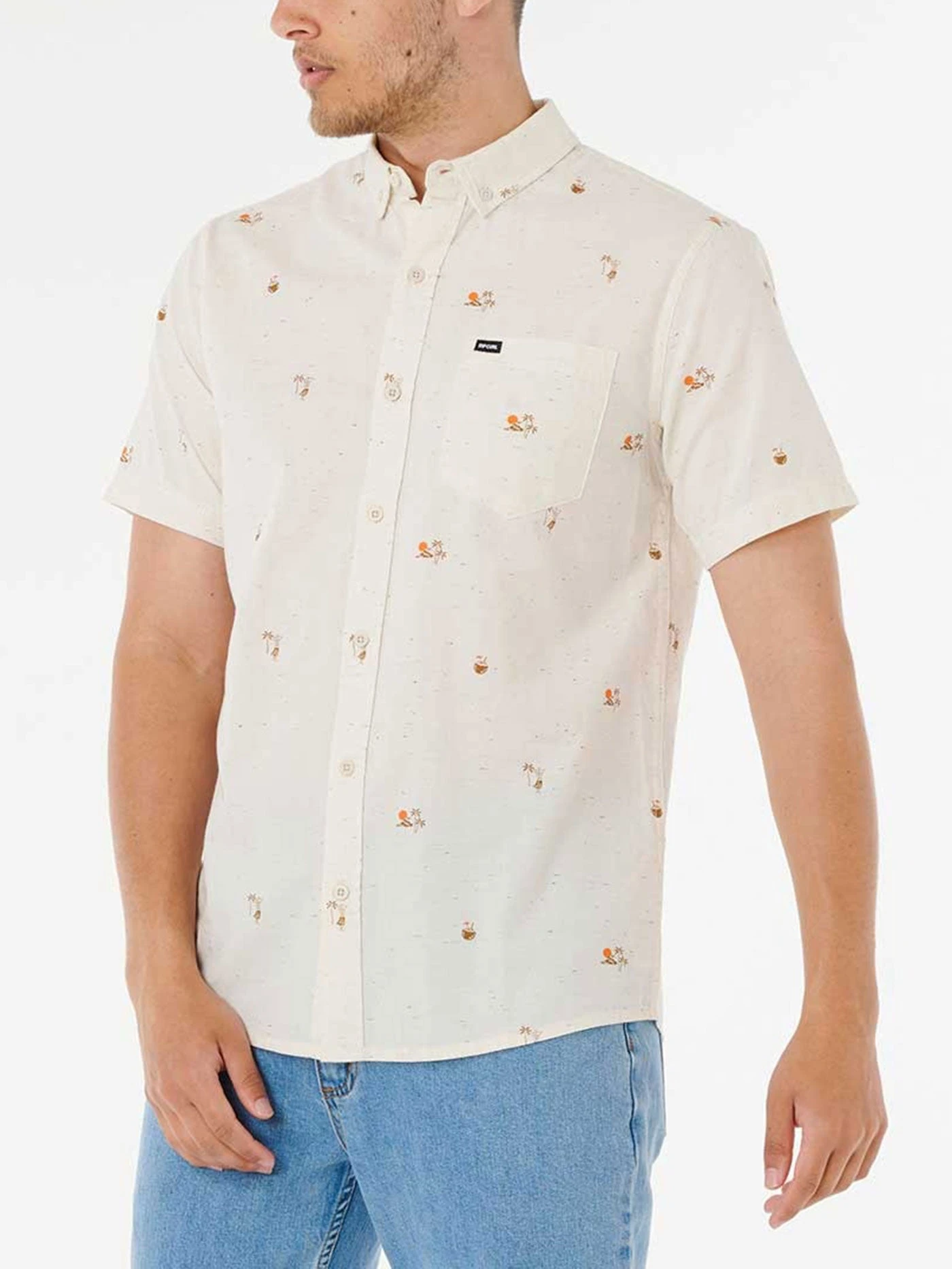 Skelly Beach Short Sleeve Buttondown Shirt(Rip Curl Skelly Beach Short Sleeve Buttondown Shirt Fa25) 5 Skelly Beach Short Sleeve Buttondown Shirt(Rip Curl Skelly Beach Short Sleeve Buttondown Shirt Fa25) - Image 5