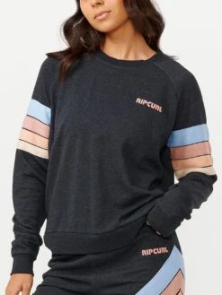 High Tide Surf Raglan Crewneck Sweatshirt(Rip Curl High Tide Surf Raglan Crewneck Sweatshirt Women Sp25)