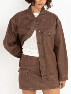 Oversized Denim Jacket(Rhythm Oversized Denim Jacket Women Fa25)