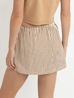 Cove Stripe Skirt(Rhythm Cove Stripe Skirt Women Fa25) -ThinkEmpire Shop 0725W SH01 COVESTRIPESKORT NATUR2