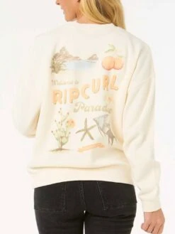 Cala Vadella Heritage Crewneck Sweatshirt(Rip Curl Cala Vadella Heritage Crewneck Sweatshirt Women Sp25) -ThinkEmpire Shop 08AWFL 3021 2 1 1 1