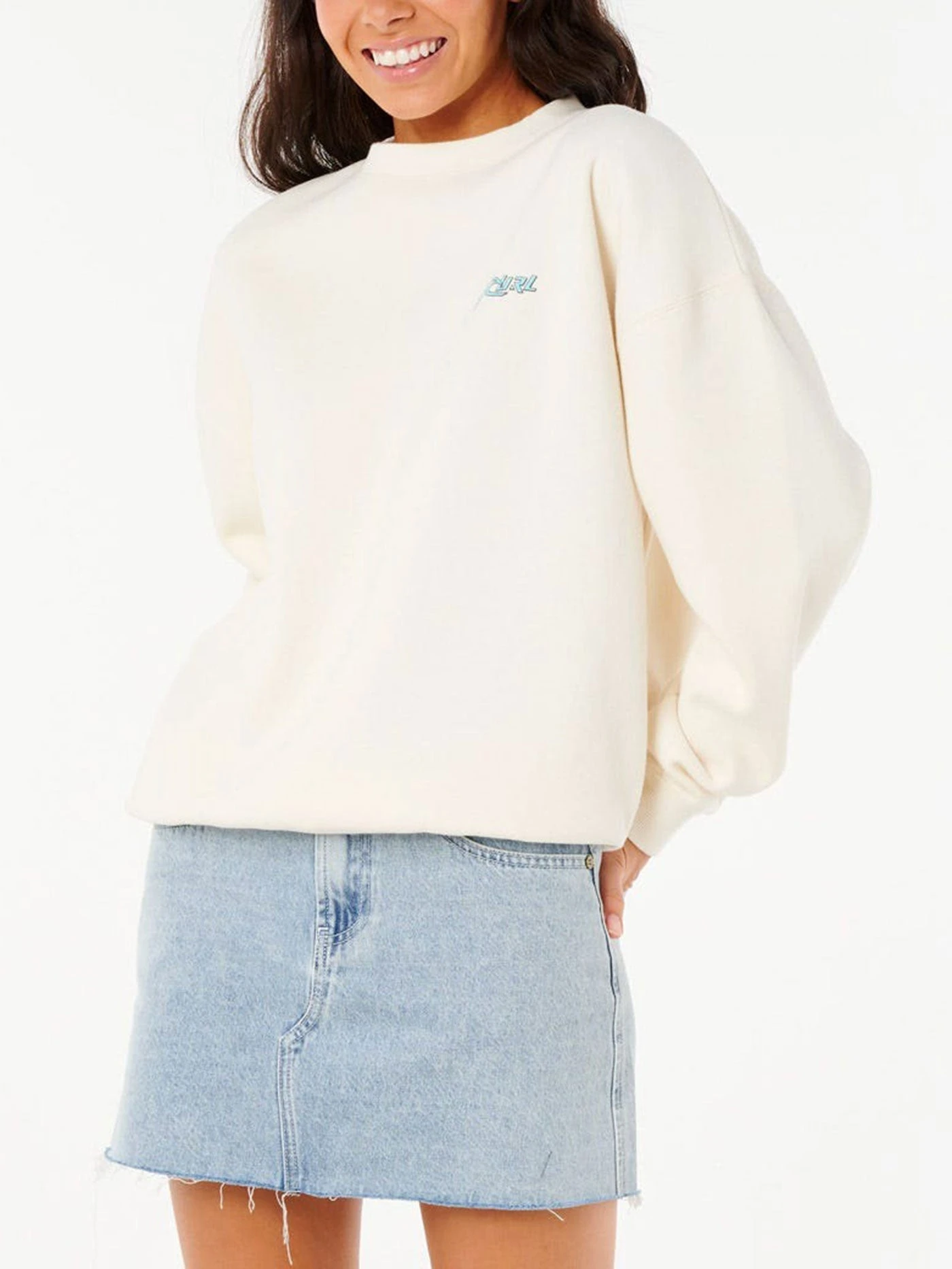 Neon Diamond Heritage Crewneck Sweatshirt(Rip Curl Neon Diamond Heritage Crewneck Sweatshirt Women Su25) 2 Neon Diamond Heritage Crewneck Sweatshirt(Rip Curl Neon Diamond Heritage Crewneck Sweatshirt Women Su25) - Image 2