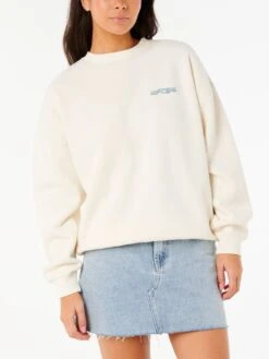 Neon Diamond Heritage Crewneck Sweatshirt(Rip Curl Neon Diamond Heritage Crewneck Sweatshirt Women Su25)