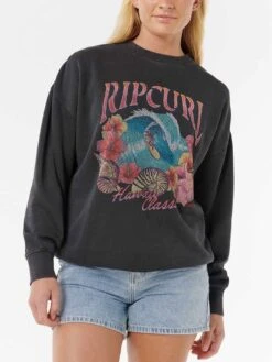 Summer Classic Heritage Crewneck Sweatshirt(Rip Curl Summer Classic Heritage Crewneck Sweatshirt Women Fa25)