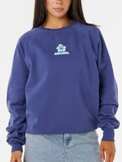 Luxe Surf Raglan Relaxed Crewneck Sweatshirt(Rip Curl Luxe Surf Raglan Relaxed Crewneck Sweatshirt Fa25)