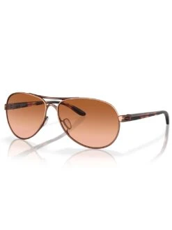 Feeback Rose Gold/VR50 Brown Gradient Sunglasses(Oakley Feedback Rose Gold Vr50 Brown Gradient Sunglasses Women 2025)