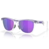 Frogskins Hybrid Matte Lilac Prizm Clear/Prizm Violet Sunglasses(Oakley Frogskins Hybrid Matte Lilac Prizm Clear Prizm Violet Sunglasses 2024)