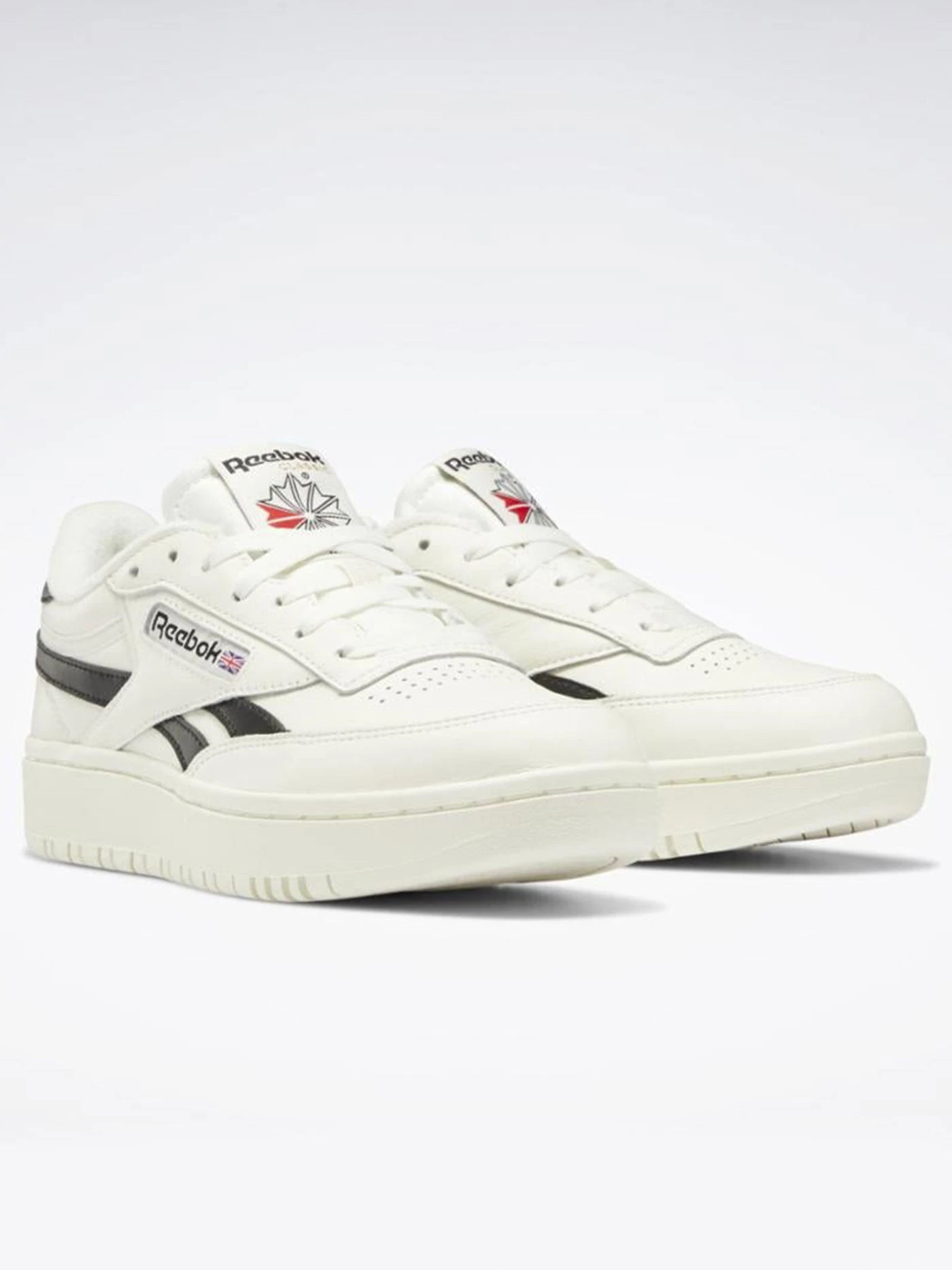 Club C Double Revenge Chalk/Core Black/Chalk Shoes(Reebok Club C Double Revenge Chalk Core Black Chalk Shoes Women Co) 3 Club C Double Revenge Chalk/Core Black/Chalk Shoes(Reebok Club C Double Revenge Chalk Core Black Chalk Shoes Women Co) - Image 3