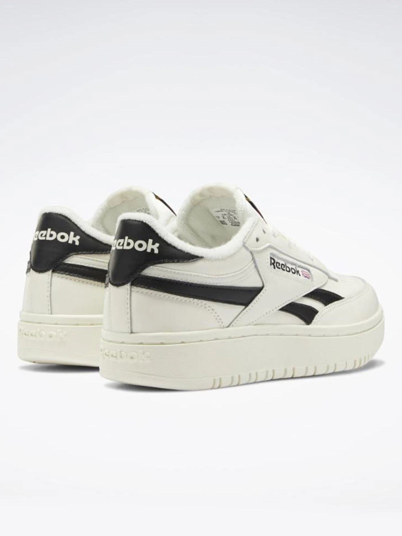 Club C Double Revenge Chalk/Core Black/Chalk Shoes(Reebok Club C Double Revenge Chalk Core Black Chalk Shoes Women Co) 4 Club C Double Revenge Chalk/Core Black/Chalk Shoes(Reebok Club C Double Revenge Chalk Core Black Chalk Shoes Women Co) - Image 4