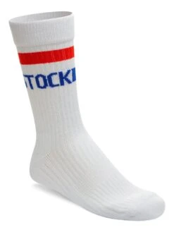 Cotton Stripe White/Red Socks(Birkenstock Cotton Stripe White Red Socks Co)