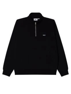 Established Works Bold Mockneck Sweater(Obey Established Works Bold Mockneck Sweater Fa25) -ThinkEmpire Shop 111620098 BLK 1