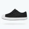 Jefferson Jiffy Black/Shell White Shoes (Kids)(Native Jefferson Kiffy Black Shell White Shoes Kids Co)