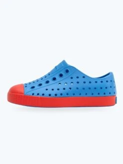 Jefferson Resting Blue/Hyper Red Shoes (Little Kids)(Native Jefferson Shoes Little Kids 4151 Co)