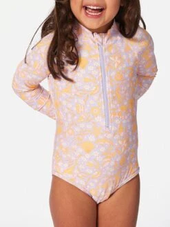 Dermoprotecteur Rainbow Tide Surfsuit One Piece Swimsuit (Girls 2-7)(Rip Curl Rainbow Tide Surfsuit One Piece Swimsuit Girls 2 7 Sp25)