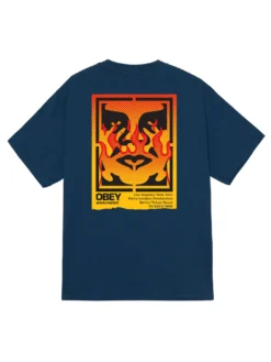 Obey Icon Stencil Flame T-Shirt(Obey Icon Stencil Flame T Shirt Sp25) -ThinkEmpire Shop 165264048 HBU 1