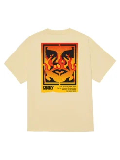 Obey Icon Stencil Flame T-Shirt(Obey Icon Stencil Flame T Shirt Sp25) -ThinkEmpire Shop 165264048 PLY 1