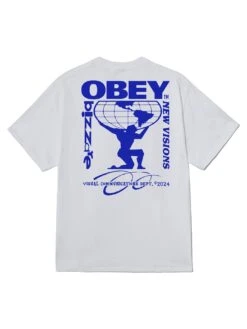 Obey Bizzare New Visions T-Shirt(Obey Bizzare New Visions T Shirt Sp25) -ThinkEmpire Shop 165264057 WHT 1