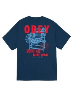 Obey Printing Press Make Art T-Shirt(Obey Printing Press Make Art T Shirt Sp25) -ThinkEmpire Shop 165264061 HBU 1