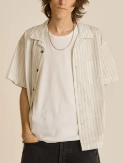 Rizzo Short Sleeve Buttondown Shirt(Obey Rizzo Short Sleeve Buttondown Shirt Sp25) -ThinkEmpire Shop 181210434