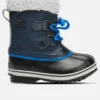 Yoot Pac Nylon WP Collegiate Navy/Super Blue Winter Boots (Little Kids)(Sorel Yoot Pac Nylon Wp Collegiate Navy Super Blue Winter Boots Little Kids Wt25)