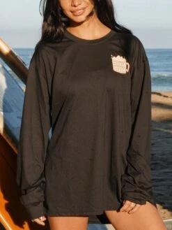 Slow Morning Long Sleeve T-Shirt(Notice The Reckless Slow Morning Long Sleeve T Shirt Women Su25)