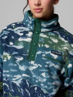 Helvetia II Printed Cropped 1/2 Snap Polar Vest(Columbia Helvetia Ii Printed Cropped 1 2 Snap Polar Vest Women Fa25) -ThinkEmpire Shop 2098501 492 a2 om