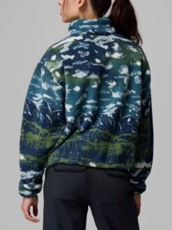 Helvetia II Printed Cropped 1/2 Snap Polar Vest(Columbia Helvetia Ii Printed Cropped 1 2 Snap Polar Vest Women Fa25) -ThinkEmpire Shop 2098501 492 b om