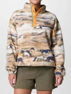 Helvetia Printed Cropped 1/2 Snap Fleece(Columbia Helvetia Printed Cropped 1 2 Snap Fleece Sp25)