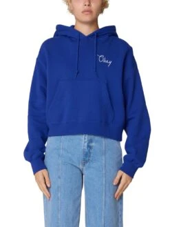 OBEY Cities Cropped Hoodie(Oeby Cities Cropped Hoodie Women Fa25)