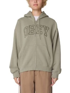 Collegiate Baggy Zip Hoodie(Obey Collegiate Baggy Zip Hoodie Fa25)