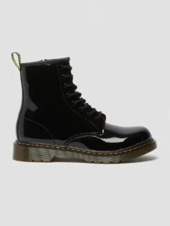 Dr. Martens 1460 Patent Lamper Black Boots (Kids)(Dr Martens Patent Lamper Black Boots Kids Co)