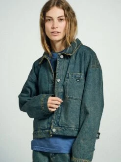 Ines Denim Jacket(Obey Ines Denim Jacket Fa25) -ThinkEmpire Shop 221800440YELLOWTINT 1