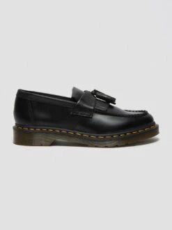 Dr. Martens Adrian Yellow Stitch Smooth Black Shoes(Dr Martens Adrian Smoothe Yellow Stitch Smooth Black Shoes Co)