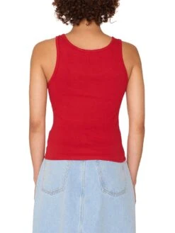 Ribbon Rib Tank Top(Obey Ribbon Rib Tank Top Women Sp25) -ThinkEmpire Shop 234050149 RED 3