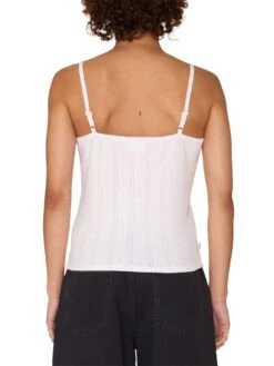 Rosaline Pointelle Tank Top(Obey Rosaline Pointelle Tank Top Women Su25) -ThinkEmpire Shop 234050150 WHT 3