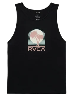 Puerto Nuevo Tank Top(Rvca Puerto Nuevo Tank Top Su25) -ThinkEmpire Shop 23A452543 BLK FL F