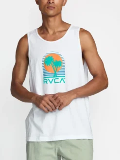 Puerto Nuevo Tank Top(Rvca Puerto Nuevo Tank Top Su25) -ThinkEmpire Shop 23A452543 WHT OM F