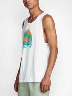 Puerto Nuevo Tank Top(Rvca Puerto Nuevo Tank Top Su25) -ThinkEmpire Shop 23A452543 WHT OM S
