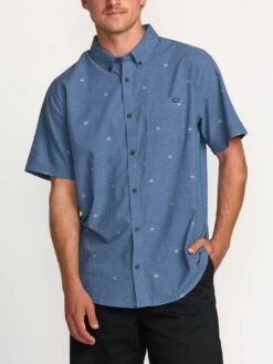 All Day Jacquard Short Sleeve Buttondown Shirt(Billabong All Day Jacquard Short Sleeve Buttondown Short Su25)