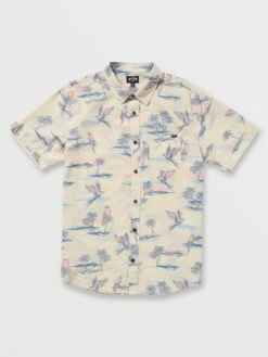 Sundays Short Sleeve Buttondown Shirt(Billabong Sundays Short Sleeve Buttondown Shirt Su25) -ThinkEmpire Shop 24A041505 CHI FL F